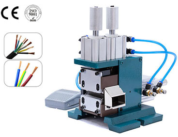 How Operation Vertical Pneumatic wire stripping machine WPM-3F