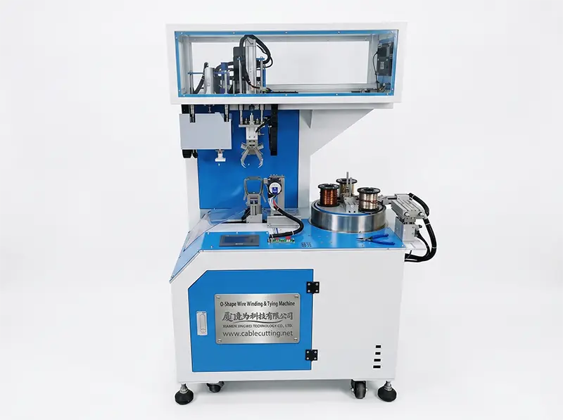 Automatic O-Shape Wire Winding and Tying Machine WPM-82-O with Video