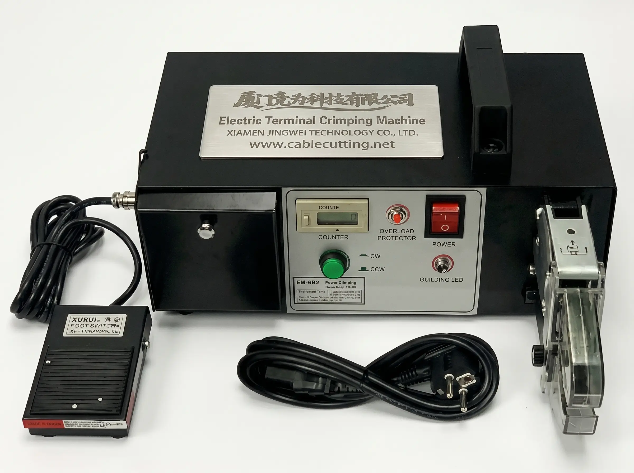Electric Terminal Crimping Machine EM-6-B-1 with Video Guide