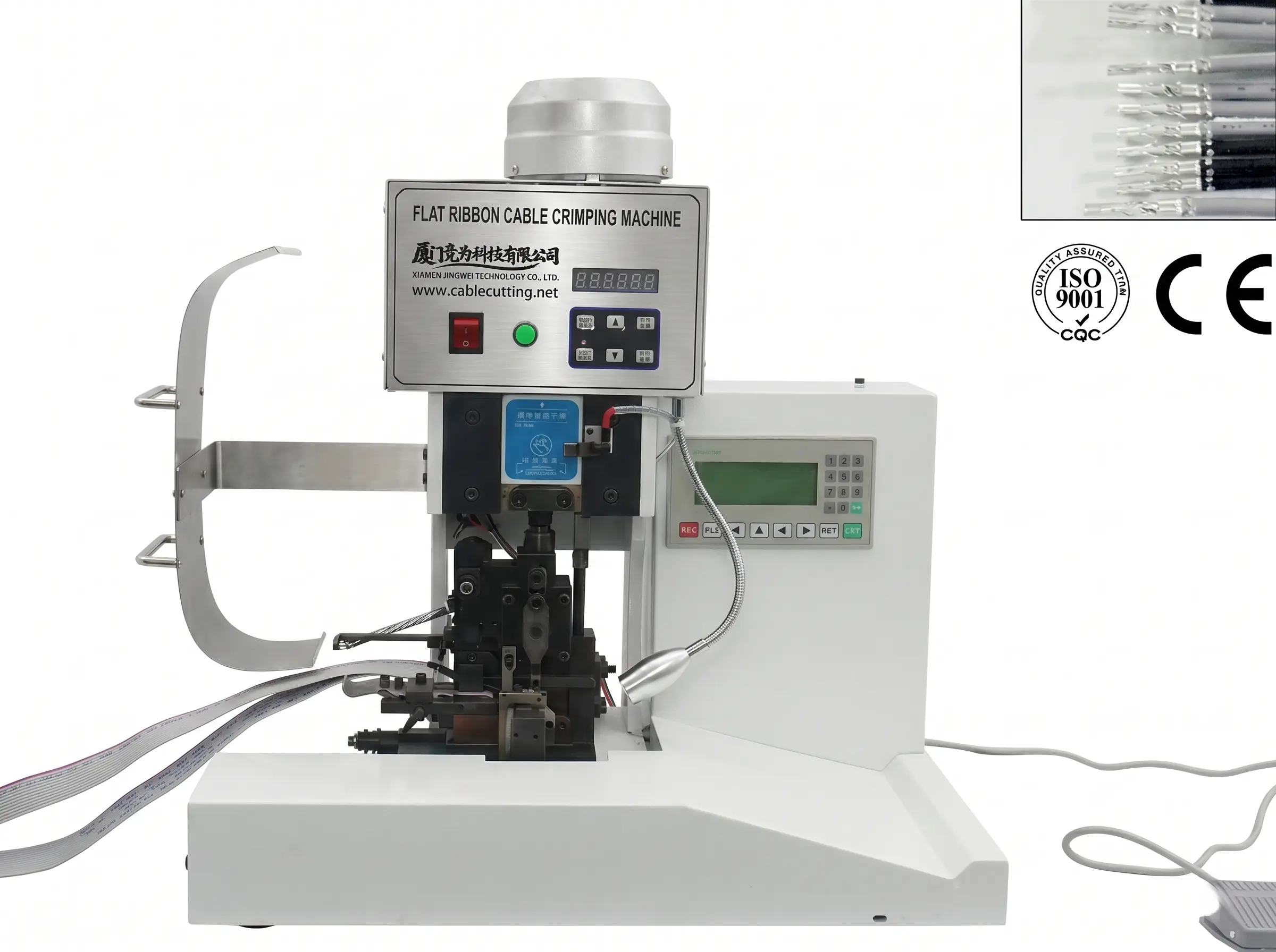 Semi-Automatic Flat Cable Crimping Machine WPM-FCCM-18