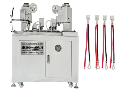 Automatic 3-Side Dual Wire Crimping Machine WPM-038F - Auto Terminal Crimping Machine