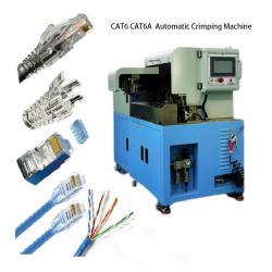 Automatic RJ45 Crystal Head Crimping Machine For Sheathed Cables WPM-CAT6A