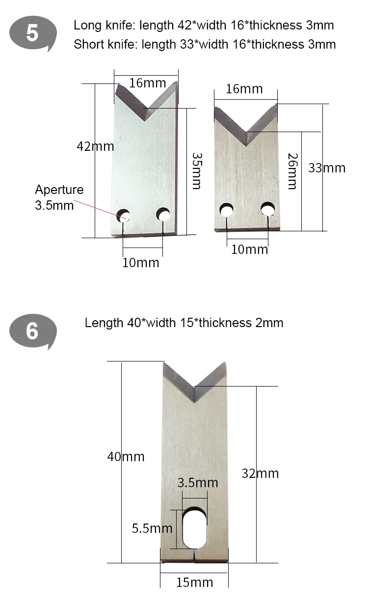  Wire Stripping Blades For Computer Wire Cutting Machine Knife, Wire Stripping Blades, Wire Cutting Machine Knife, Cable Cut Knife 