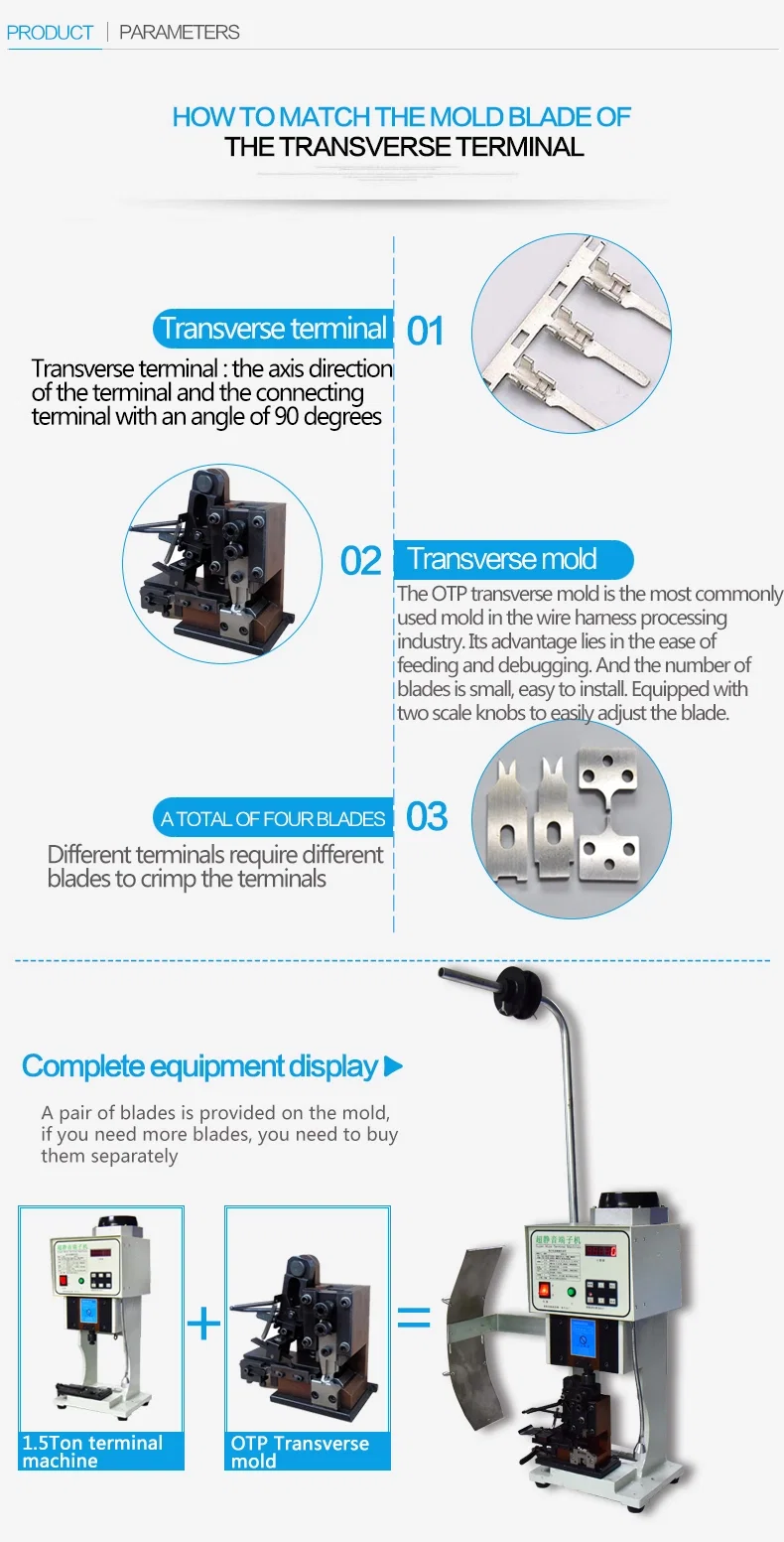  terminal applicator die OTP mold Horizontal and vertical crimping moulds, terminal applicator, die, OTP mold, Horizontal and vertical crimping moulds 