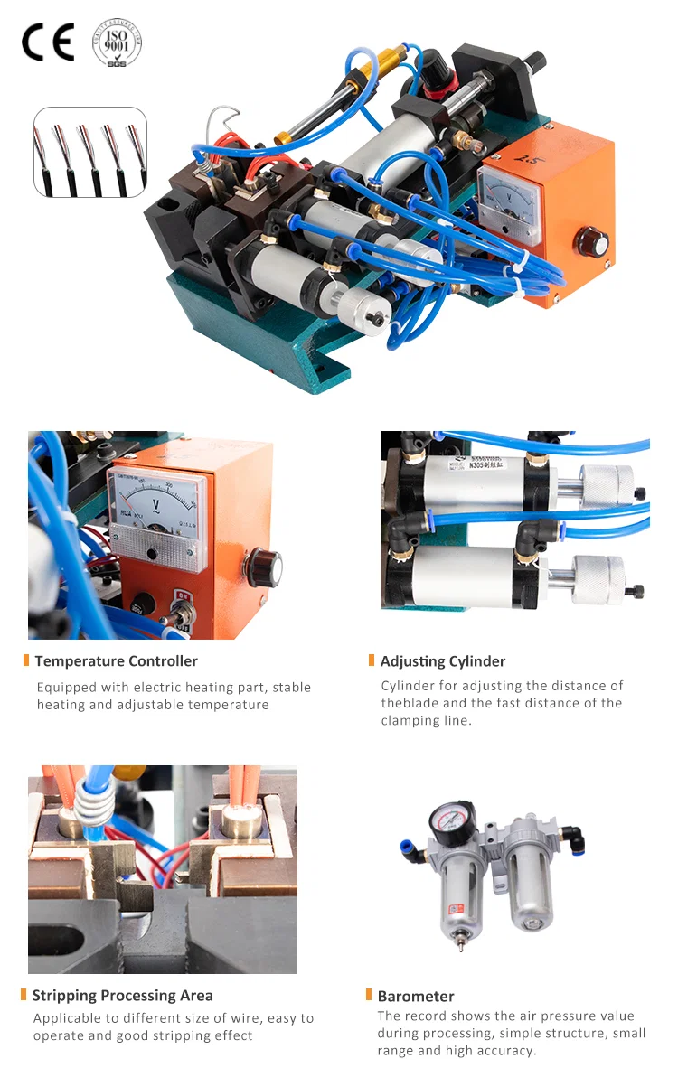 Braided Wire Stripping Machine, Wire Stripper, Hot Cable Peeling Machine