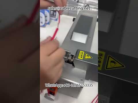 Ultrasonic welding wire butt stripping machine #harness equipment