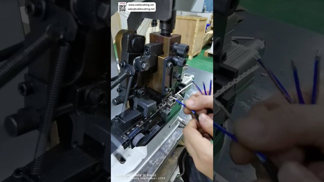 Dual Crimping Machine  Round Jacket 2 Core Cable Stripping & Dual Terminal Pressing Tool