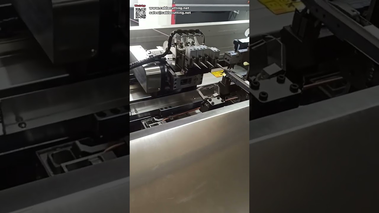 Auto Single End Crimping Tinning and Multi layer Housing Insertion Machine for Wires