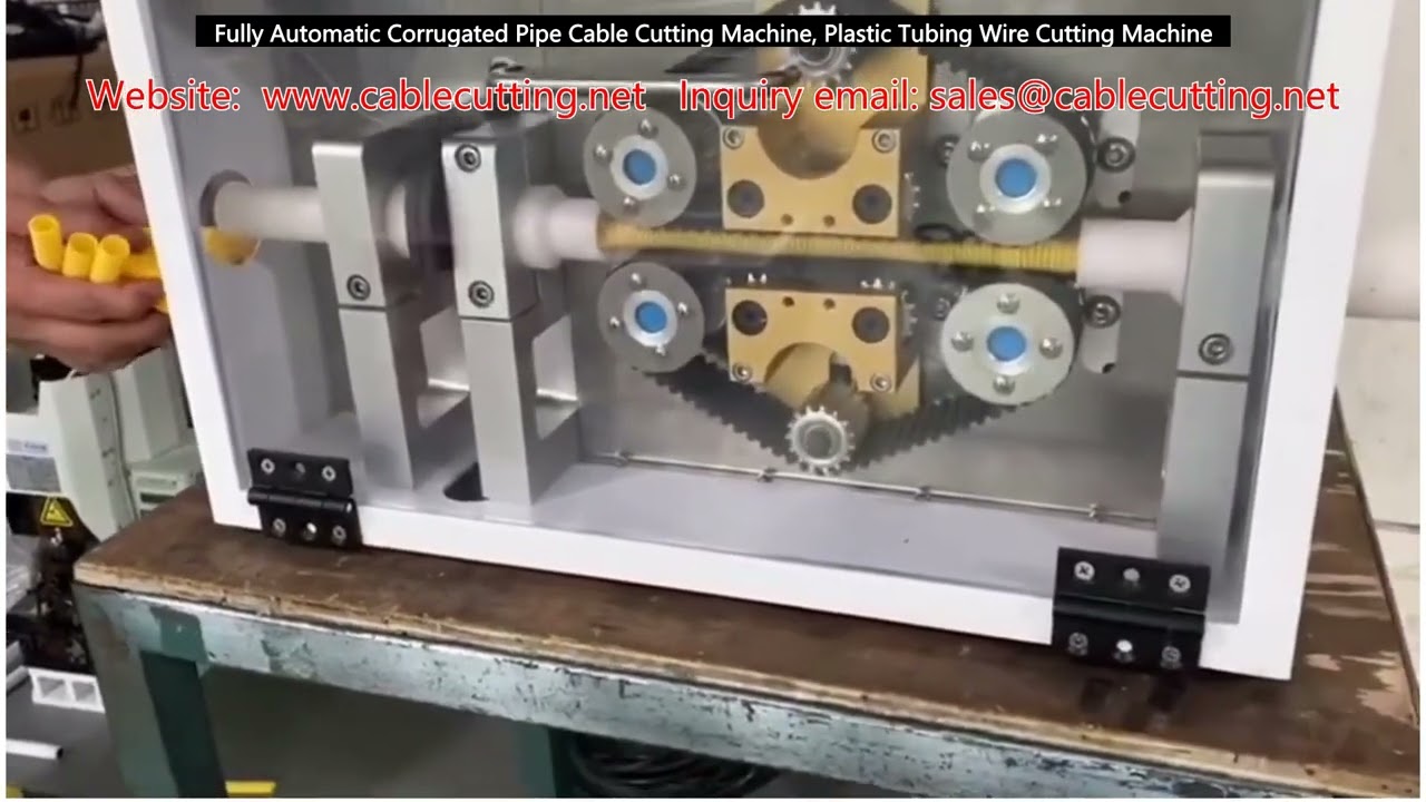 Fully Automatic Corrugated Pipe & Plastic Tubing Wire Cutting Machine