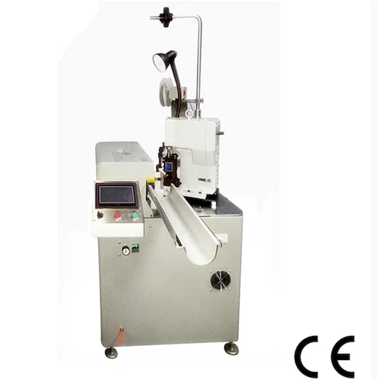 Automatic twin wire cutting stripping and crimping machine